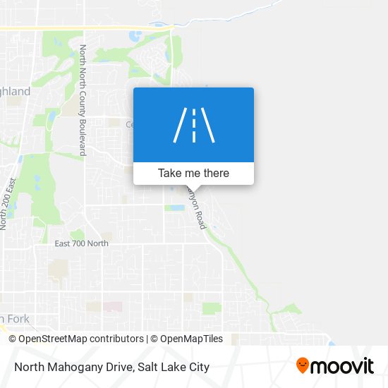 North Mahogany Drive map