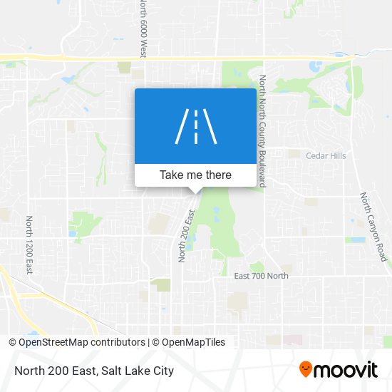 North 200 East map
