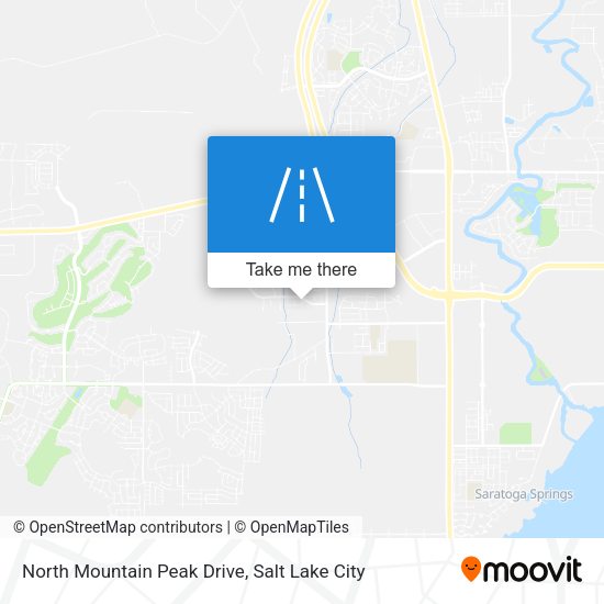 North Mountain Peak Drive map