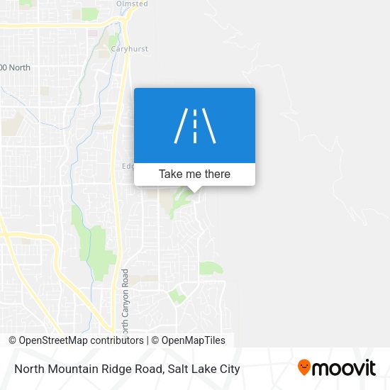 North Mountain Ridge Road map