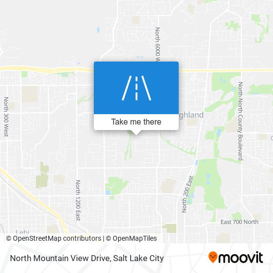 North Mountain View Drive map