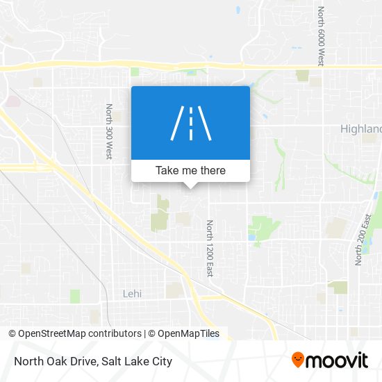 North Oak Drive map
