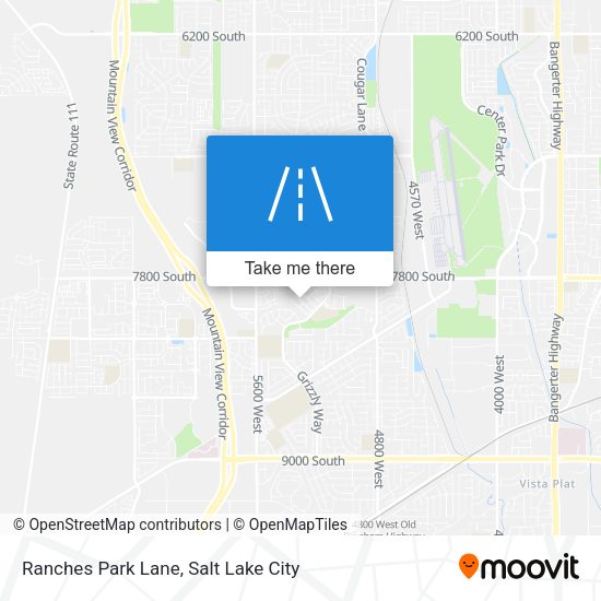 Ranches Park Lane map