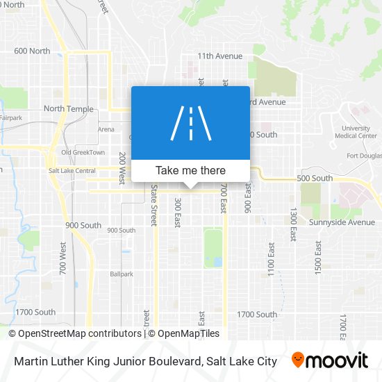 Martin Luther King Junior Boulevard map