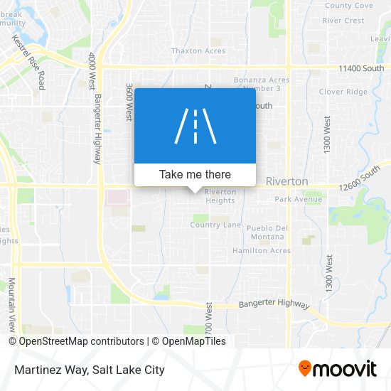 Martinez Way map