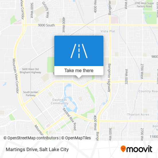 Martings Drive map