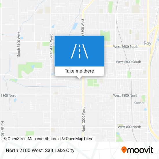 North 2100 West map