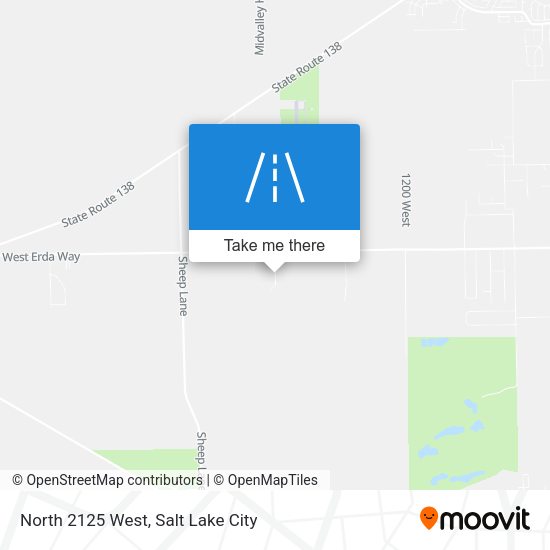 North 2125 West map