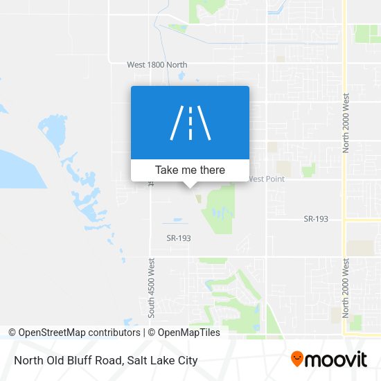 North Old Bluff Road map