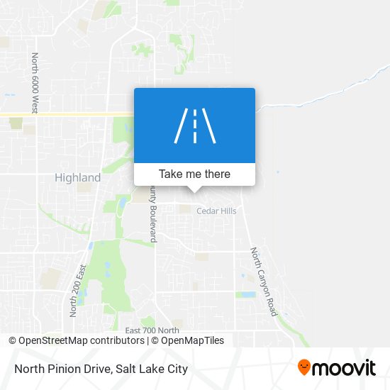 North Pinion Drive map