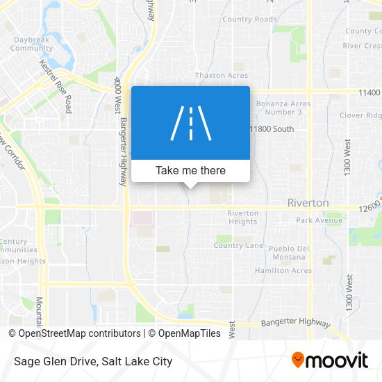 Sage Glen Drive map