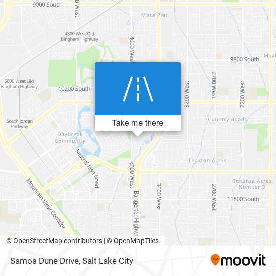 Mapa de Samoa Dune Drive