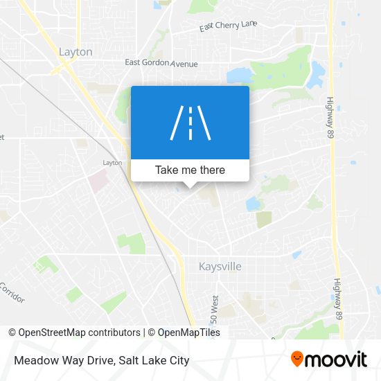 Meadow Way Drive map