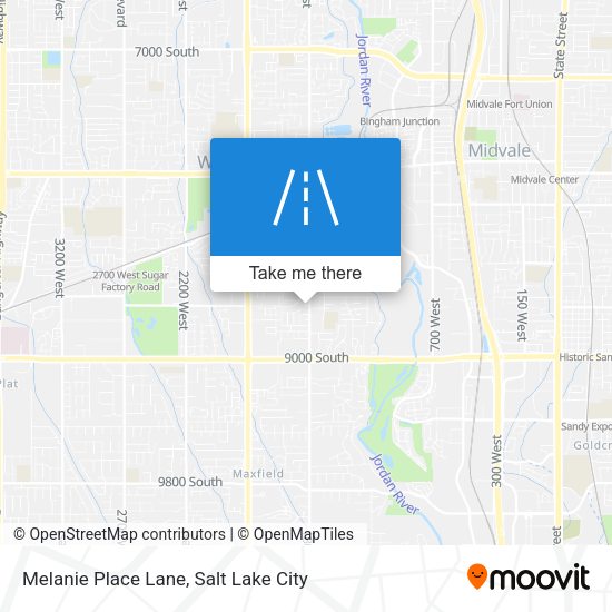 Melanie Place Lane map