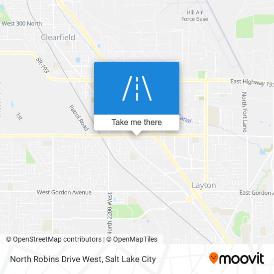 North Robins Drive West map