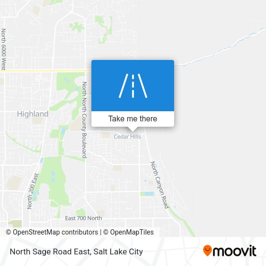 North Sage Road East map
