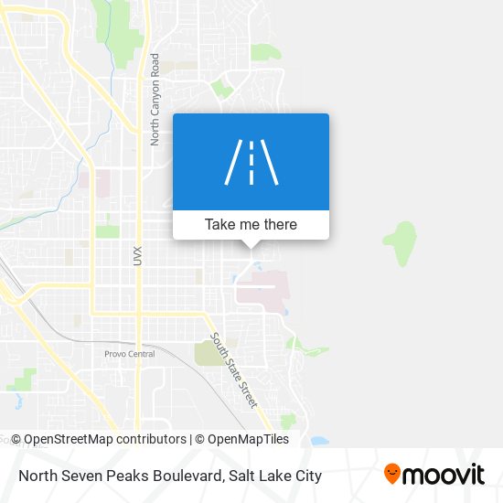 North Seven Peaks Boulevard map