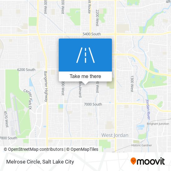 Mapa de Melrose Circle