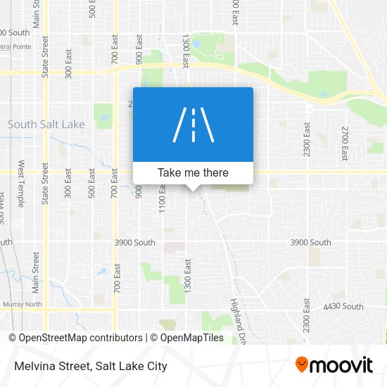 Melvina Street map