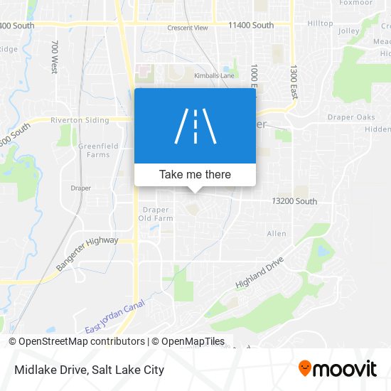 Midlake Drive map