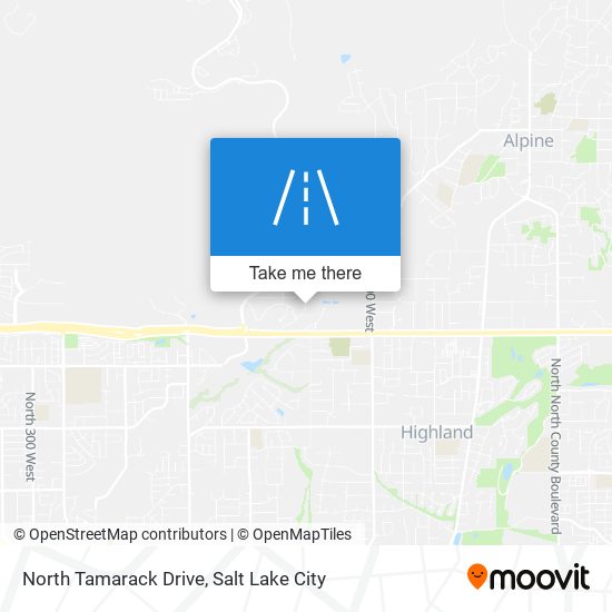 North Tamarack Drive map