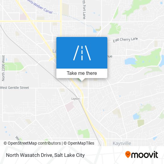 North Wasatch Drive map