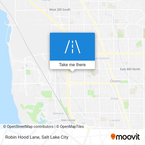 Mapa de Robin Hood Lane