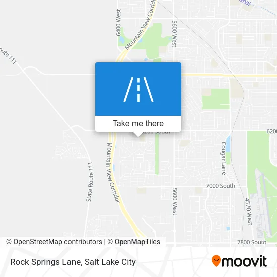 Rock Springs Lane map