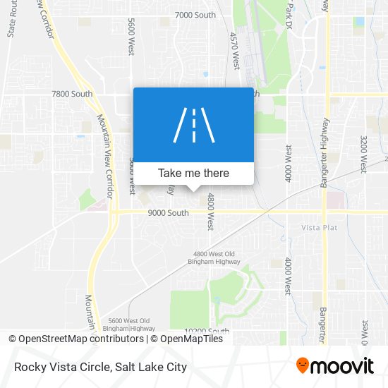 Rocky Vista Circle map