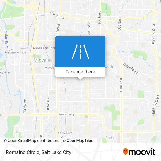 Romaine Circle map