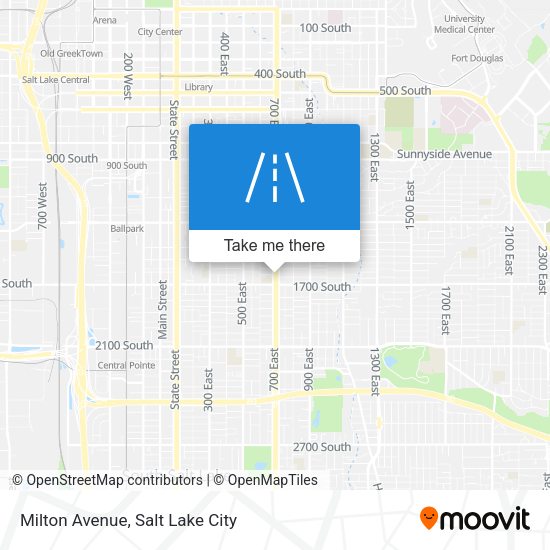 Milton Avenue map