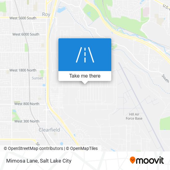Mimosa Lane map