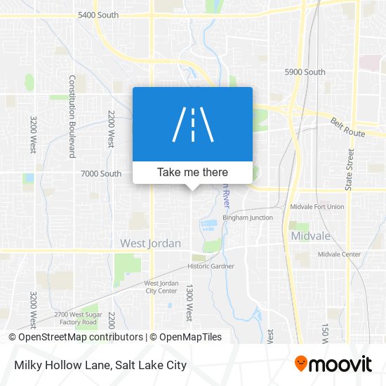 Milky Hollow Lane map