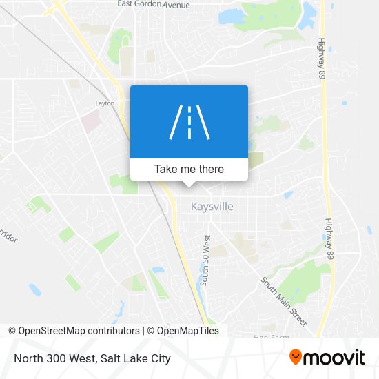 North 300 West map