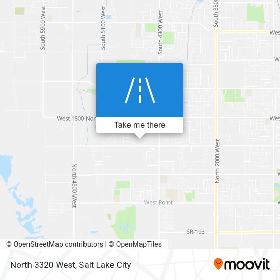 Mapa de North 3320 West