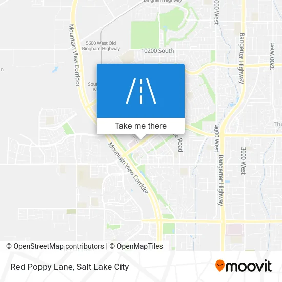 Red Poppy Lane map