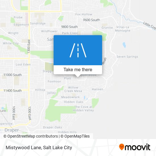 Mistywood Lane map