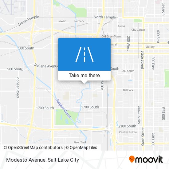 Modesto Avenue map