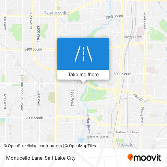 Monticello Lane map