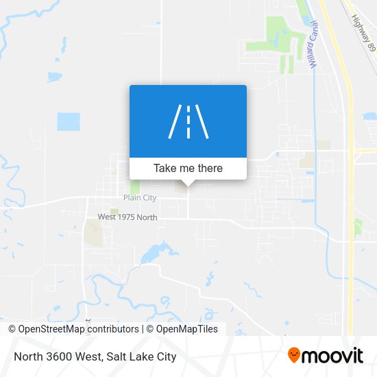 North 3600 West map