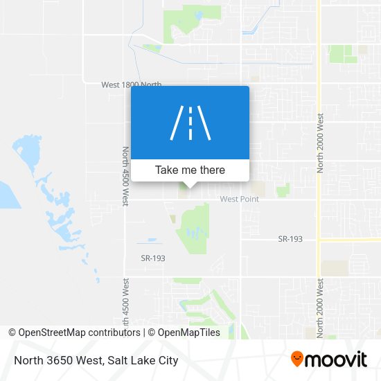 Mapa de North 3650 West