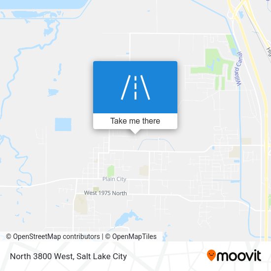 North 3800 West map