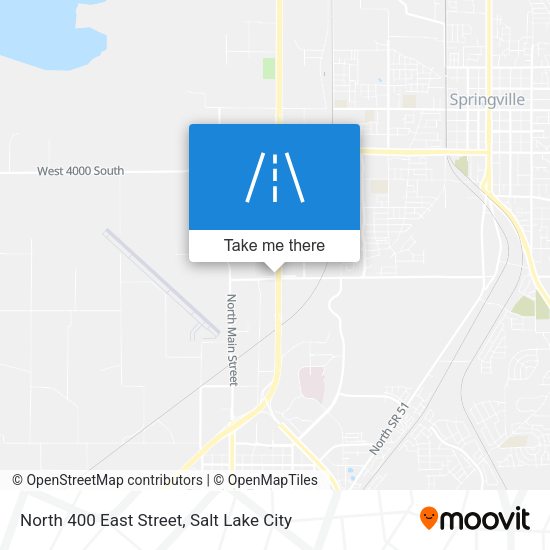 North 400 East Street map