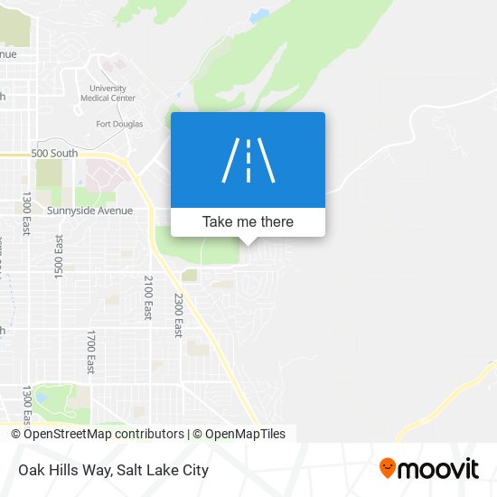 Oak Hills Way map