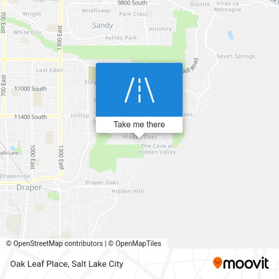 Oak Leaf Place map
