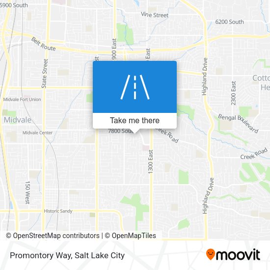 Promontory Way map