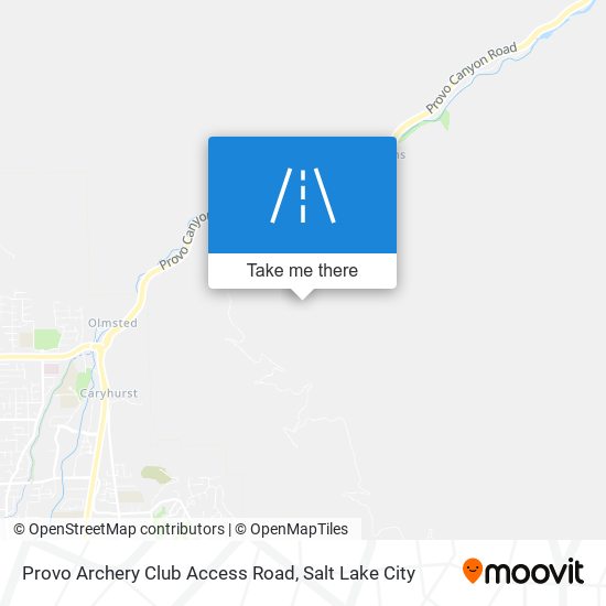 Mapa de Provo Archery Club Access Road