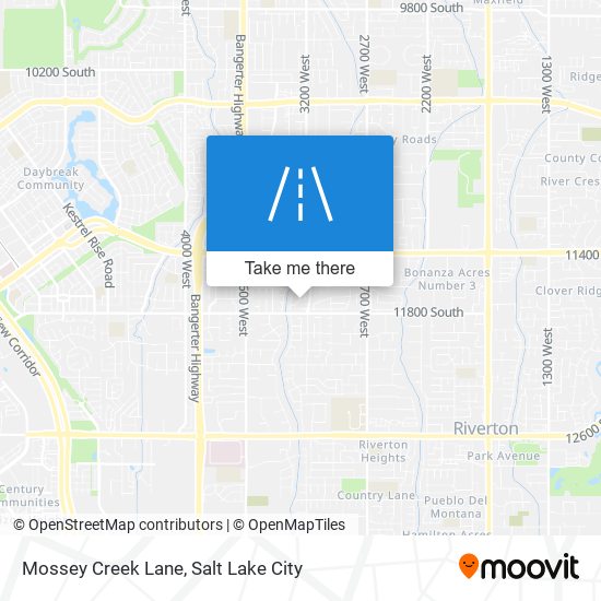 Mossey Creek Lane map