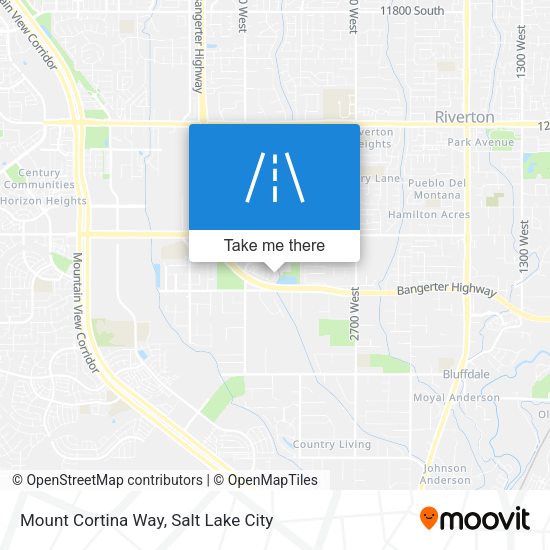 Mount Cortina Way map