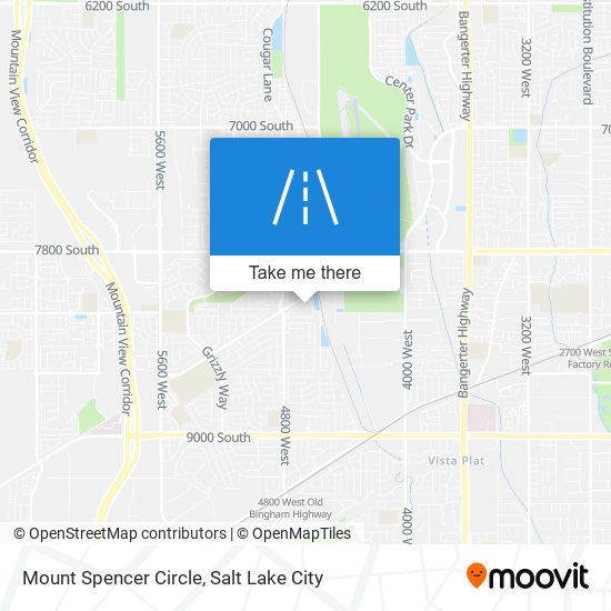 Mount Spencer Circle map
